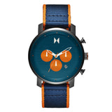 Men's Navy Prix Chronograph Watch, 45mm