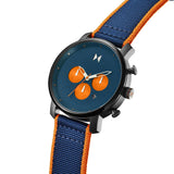 Men's Navy Prix Chronograph Watch, 45mm
